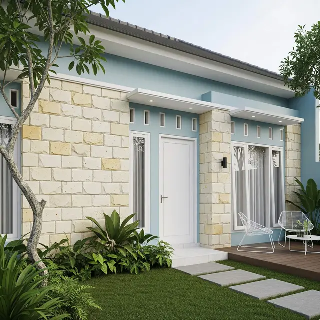 Kombinasi Warna Cat Rumah Minimalis yang Cocok dengan Batu Alam