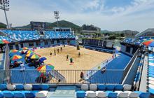 FOTO: Tim Voli Pantai Putra Indonesia Gagal ke Olimpiade 2024 Usai Ditumbangkan Australia di AVC Beach Volley Ball Continental Cup