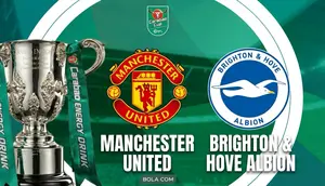 Link Live Streaming Babak 32 Besar Carabao Cup: MU Vs Brighton