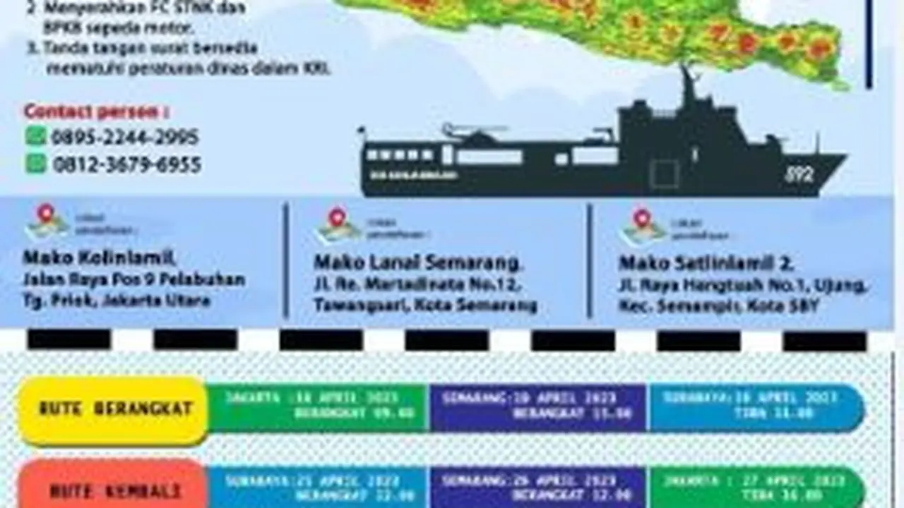 TNI AL mengajak masyarakat mudik dengan kapal perang