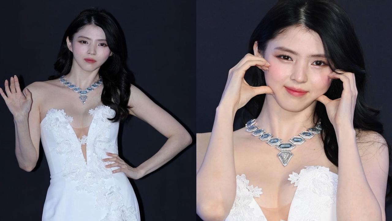 Gaya Han So Hee Curi Perhatian Pakai Gaun Backless dan Berbelahan V di Acara Boucheron