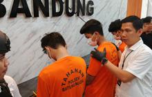 Garang saat Keroyok Sekuriti dan Rusak Alat Gym Pakai Stik Golf, 5 Anggota Geng Motor di Bandung Kini Lesu Ditangkap Polisi