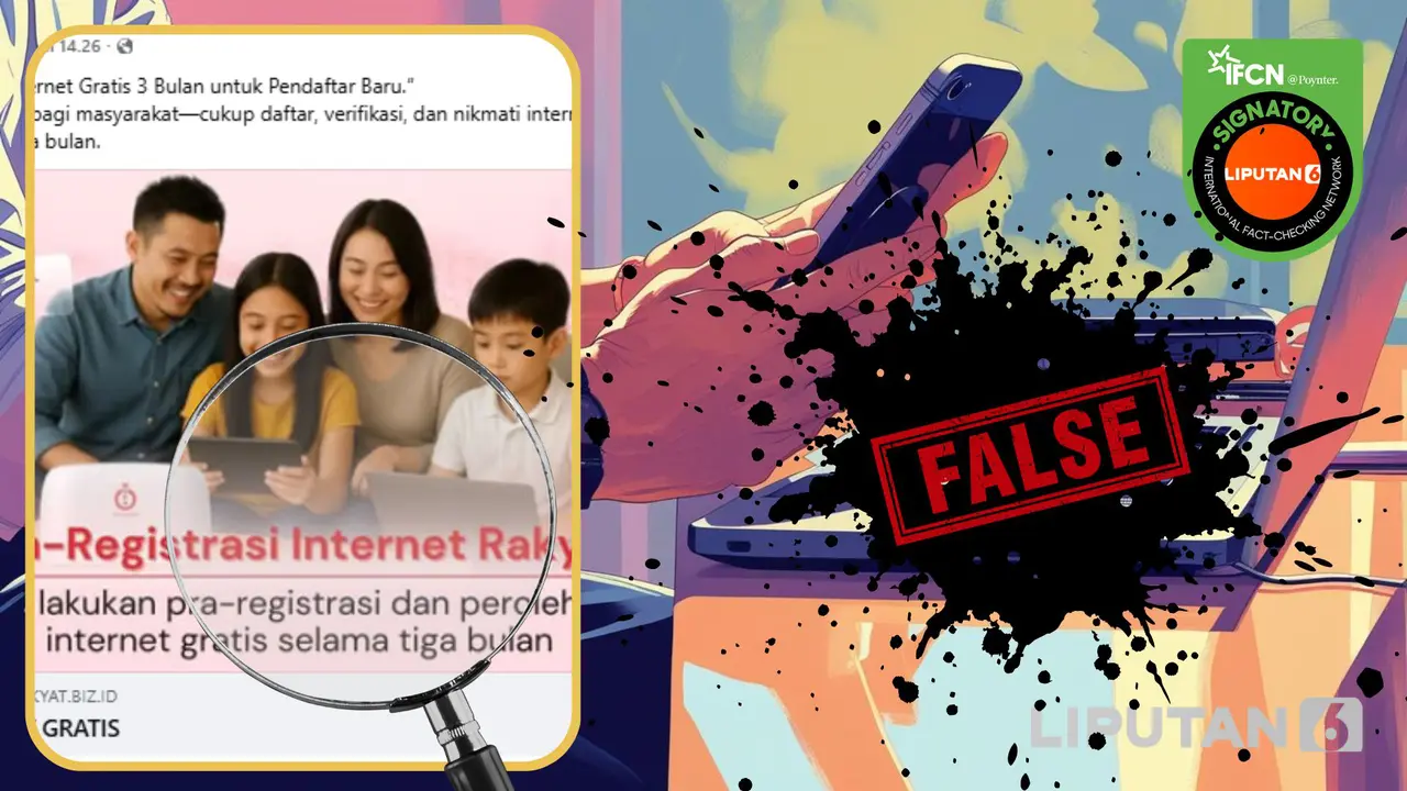 Tangkapan layar klaim link registrasi Internet Rakyat gratis 3 bulan untuk pendaftaran baru