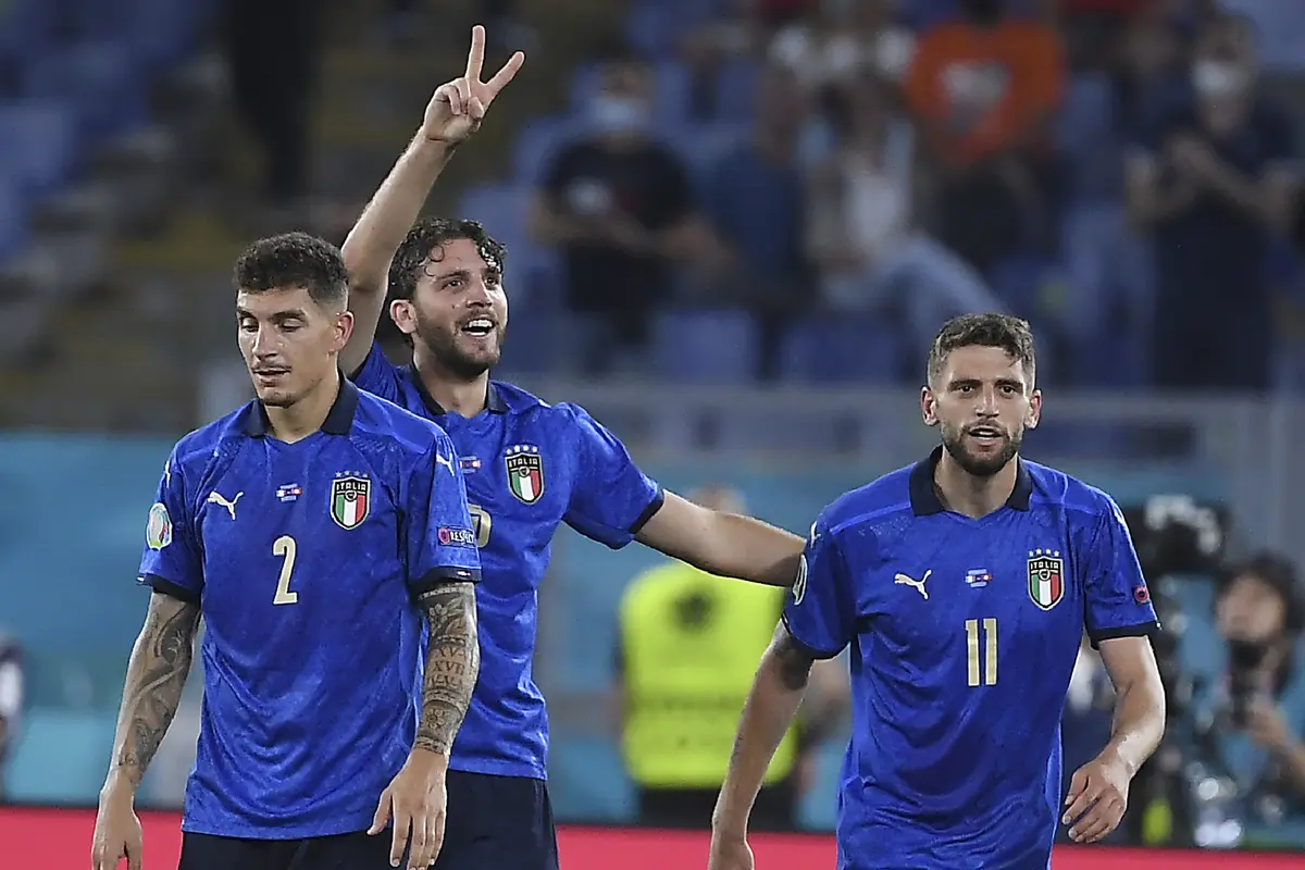 Foto Piala Eropa: 4 Kontribusi Manuel Locatelli dalam Kemenangan 3-0 atas Swiss di Euro 2020