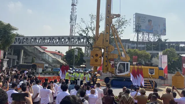 Groundbreaking LRT Jakarta Velodrome-Manggarai.