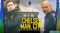 Premier League - Chelsea Vs Manchester City - Head to Head Pelatih (Bola.com/Adreanus Titus)