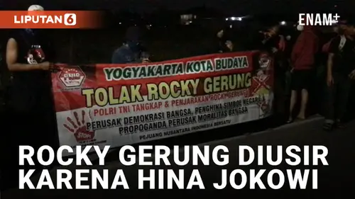 VIDEO: Hadiri Acara Diskusi di Sleman, Rocky Gerung Dihadang Massa Buntut Diduga Hina Jokowi