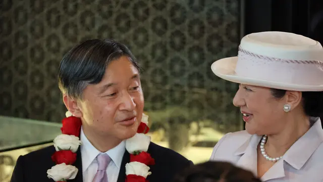 Kaisar Jepang Naruhito dan Permaisuri Masako tiba di Indonesia, Sabtu (17/6/2023).