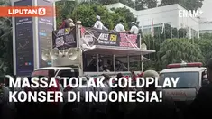 Demo Tolak Konser Coldplay diwarnai Bentrok Massa dan Aparat