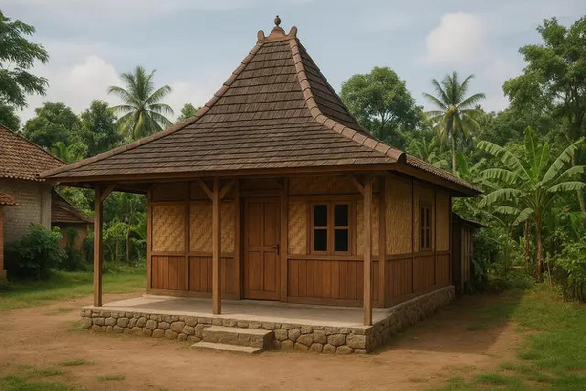 6 Gambar Rumah 6x9 di Desa dengan Atap Joglo, Hunian Sejuk dan Nyaman