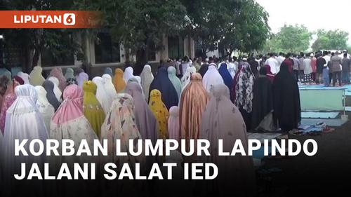 VIDEO: Ratusan Warga Muhammadiyah Korban Lumpur Lapindo Gelar Salat Idul Fitri