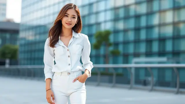 6 OOTD Pakai Celana Jeans Putih agar Tampil Chic, Bisa Buat Kantor dan Hangout