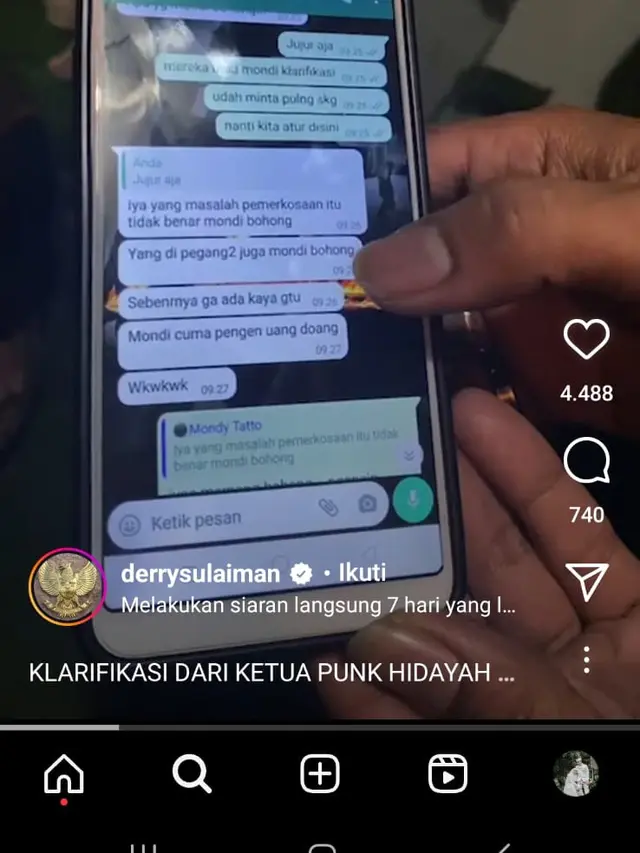 Pengakuan Mondy Tatoo dilecehkan Ustaz Ebit Lew ternyata tidak benar