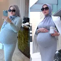 Syahrini membagikan potret terbarunya di usia kehamilan yang memasuki 37 minggu atau 9 bulan. [@princessyahrini].