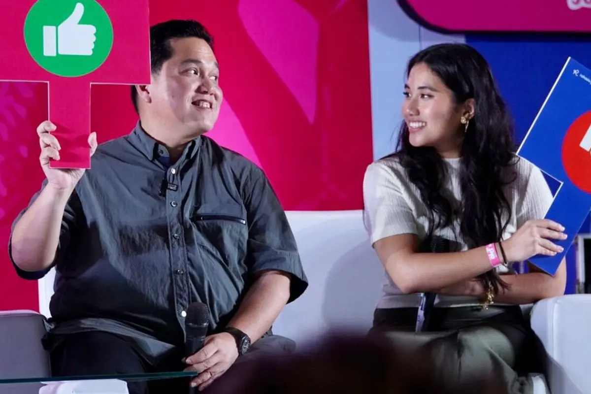 Erick Thohir dan anaknya (Istimewa)