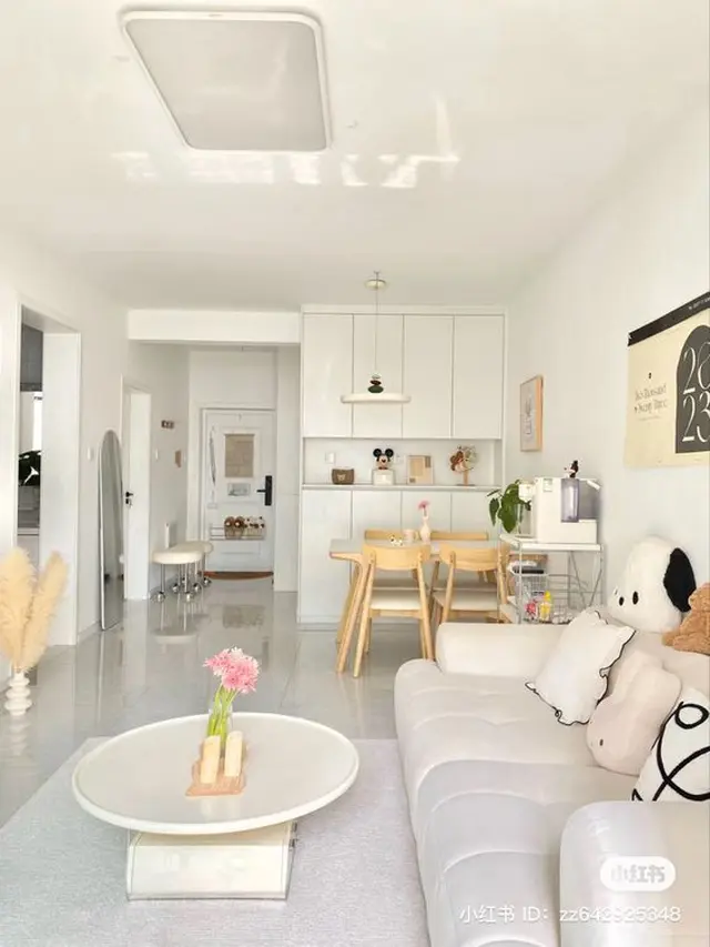 Ruang Tamu Ala Korea Serba Putih