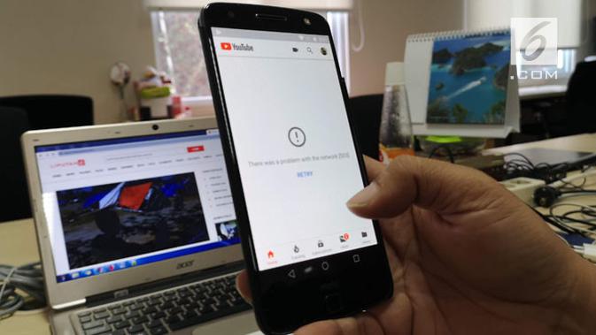 YouTube down di berbagai negara. / Yuslianson