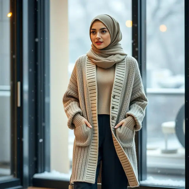 Outfit Winter untuk Hijab di 2025, Tampil Chic dan Elegan