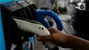 Lonjakan ini imbas dari peningkatan jumlah kendaraan listrik yang melakukan perjalanan pada periode libur panjang Nataru 2024/2025 yang meningkat 300 persen atau tiga kali lipat. (Liputan6.com/Angga Yuniar)