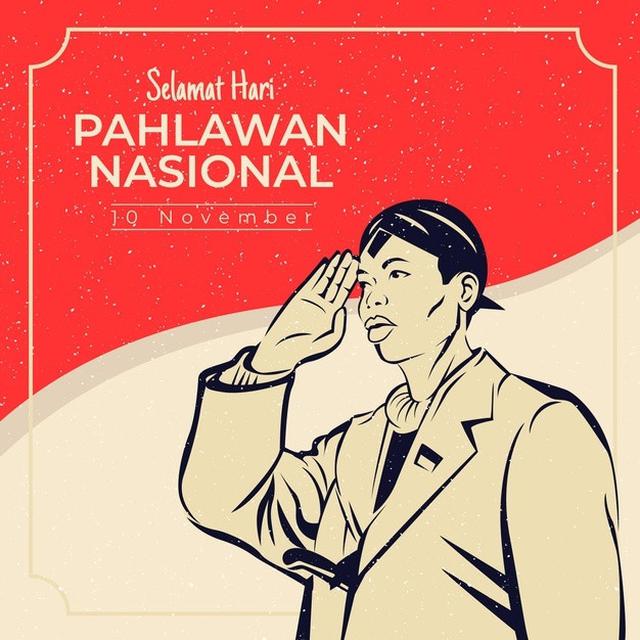 Ilustrasi pahlawan nasional, Jenderal Soedirman