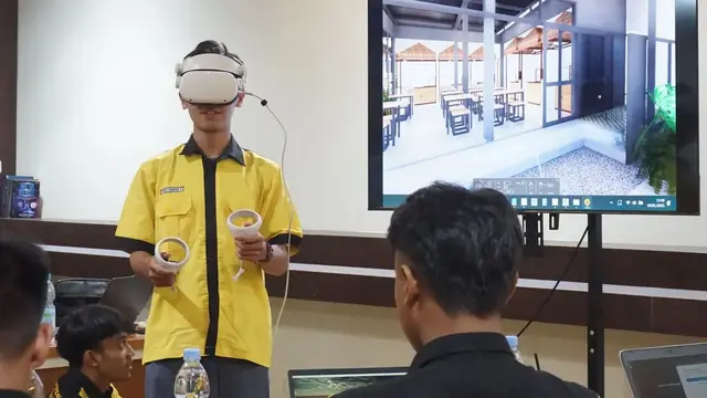 Telkom University mengembangkan teknologi presentasi digital imersif berbasis Virtual Reality (VR). Credit: Telkom University