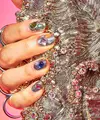 Bedazzled Gemstones, nail art dengan taburan batu-batu gemerlap dan eklektik. (Foto: Allure.com