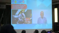 Sekretaris Daerah Provinsi Jawa Barat Setiawan Wangsaatmaja saat menjadi keynote speaker dalam 5th International Conference of Economic Business and Government Challenges (ICEBGC) 2022, Kamis (21/7/2022). (Foto: Biro Adpim Jabar)