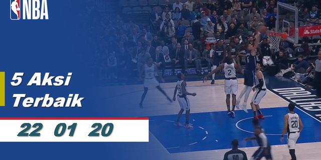 VIDEO: 5 Aksi Pemain Terbaik NBA 22 Januari 2020
