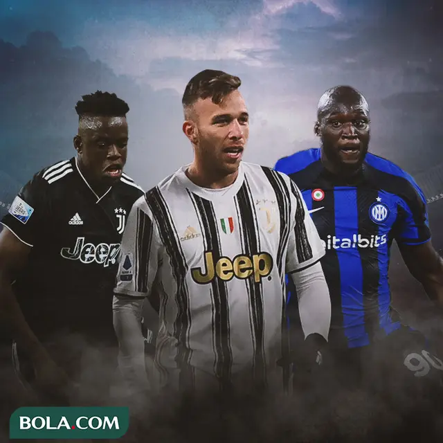 Ilustrasi - Denis Zakaria, Arthur Melo, Romelu Lukaku