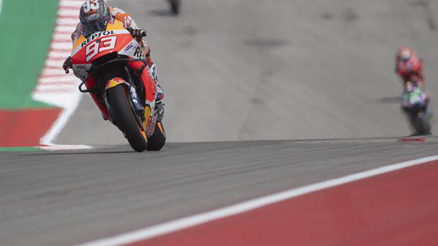 <span>Marc Marquez bakal start di posisi ketiga pada MotoGP Amerika (AFP)</span>