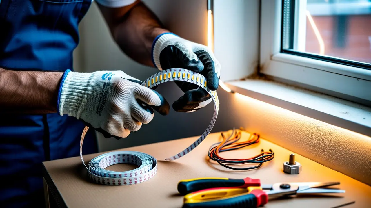 cara memasang lampu led strip