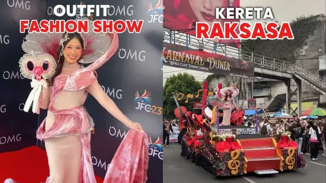 Gaya Artis di Jember Fashion Carnaval/Instagram Irene Suwandi