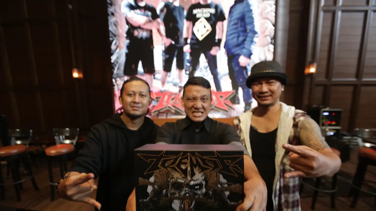Band Tremor saat meluncurkan album Evolusi Logika