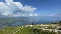 Pemandangan Danau Toba dari Taman Simalem Resort, Karo, Sumut (Reza Efendi/Liputan6.com)