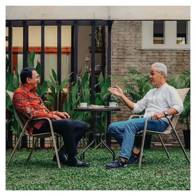 Ganjar Pranowo Ngopi Bareng Ahok