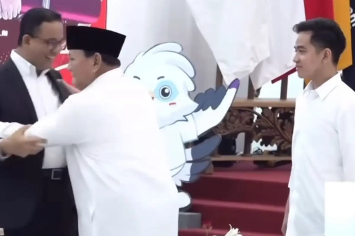 Momen saat Prabowo Subianto terlihat gemas dengan Anies Baswedan