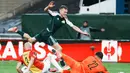 Kemenangan Go Ahead Eagles atas Panathinaikos ini terasa sangat spesial. Ini adalah kemenangan perdana mereka di kompetisi antarklub Eropa. (AP Photo/Thanassis Stavrakis)