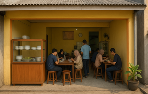 Ide Warung Makan Rumahan Dekat Kampus/AI