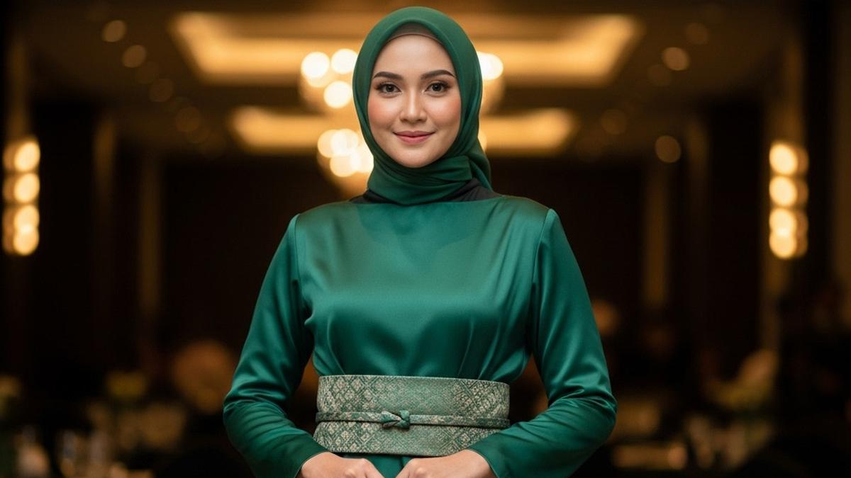 7 Gamis A-Line dengan Obi Belt, Tampil Lebih Ramping dan Elegan di 2025