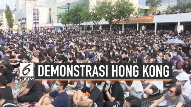 VIDEO: Ramaikan Demonstrasi, Ratusan Pelajar Hong Kong Turun ke Jalan