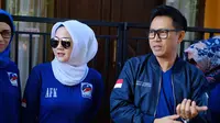 Ade Fitrie Kirana dan Eko Patrio Ajak Warga Senam Bersama