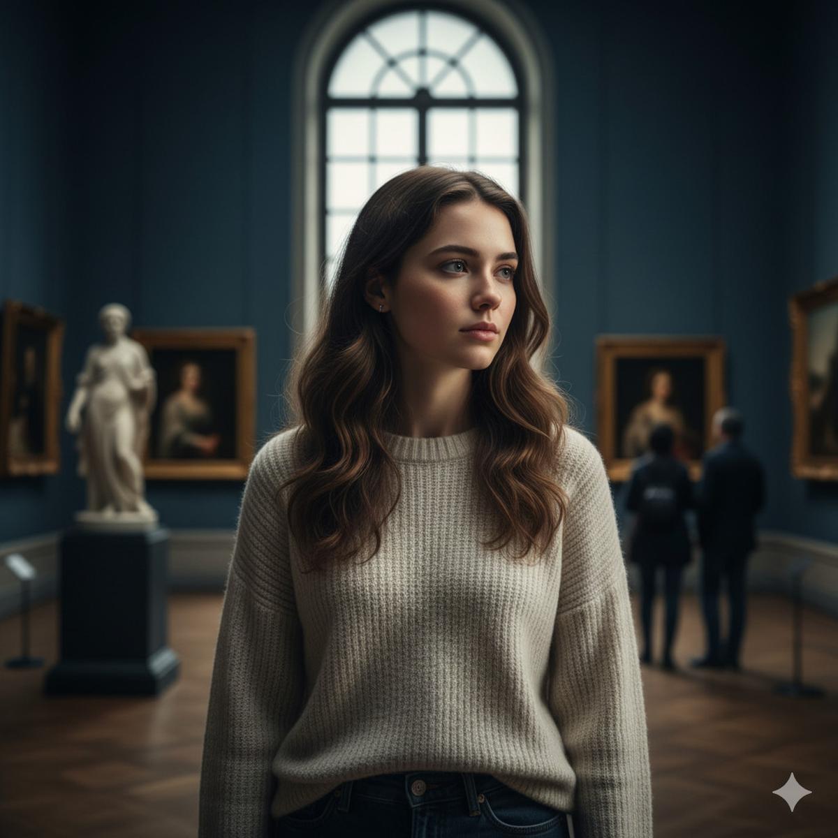 Prompt AI Edit Foto di Museum