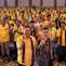 Ketua Umum DPP Partai Golkar Airlangga Hartarto bersama Calon Wakil Presiden Gibran Rakabuming Raka