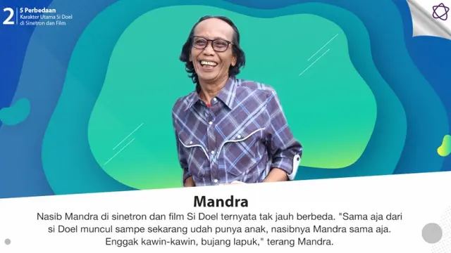 [Bintang] 5 Perbedaan Karakter Utama Si Doel di Sinetron dan Film