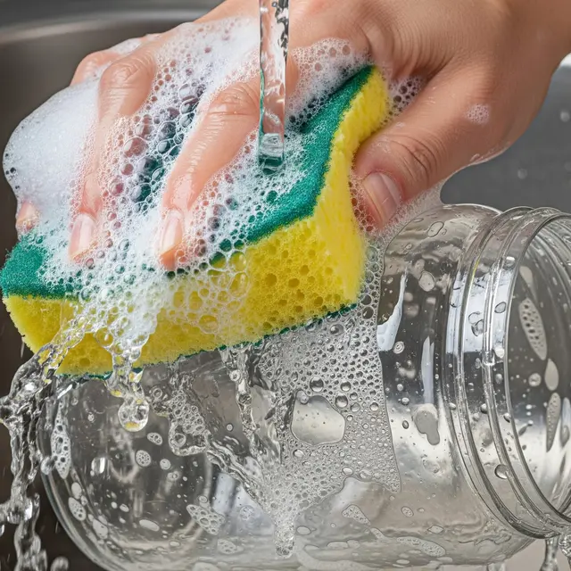Cuci Stoples dengan Air Panas dan Sabun Cuci Piring