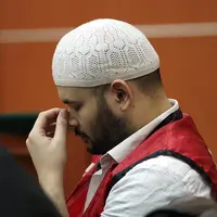 Seperti diketahui, Ridho Rhoma ditangkap narkoba pada Jumat 24 Maret 2017 lalu di salah satu hotel di Jakarta Barat. Barang bukti ikut diamankan narkotika jenis sabu seberat 0,7 gram bersama alat hisapnya. (Deki Prayoga/Bintang.com)