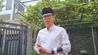 Eko Patrio di rumah duka almarhum ayah Uya Kuya, kawasan Duren Sawit Jakarta Timur, Rabu (30/10/2024). (Dok. via M. Altaf Jauhar)