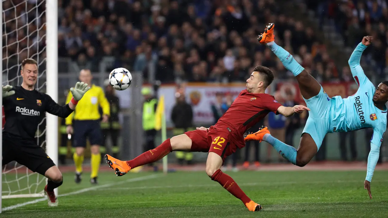 Barcelona Kalah dari AS Roma