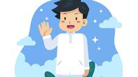 Ilustrasi anak laki-laki, Islami, muslim. (Image by freepik)
