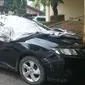 Mobil korban penembakan Brigadir K sudah diamankan di Polda Sumsel (Liputan6.com/Nefri Inge)